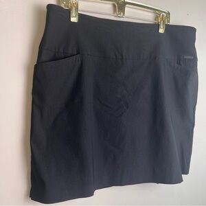 S.C.&CO Skort Size XXL Black Skirt Tummy Control Pockets Inner Shorts Stretch